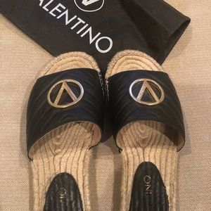 Valentino espadrille slides